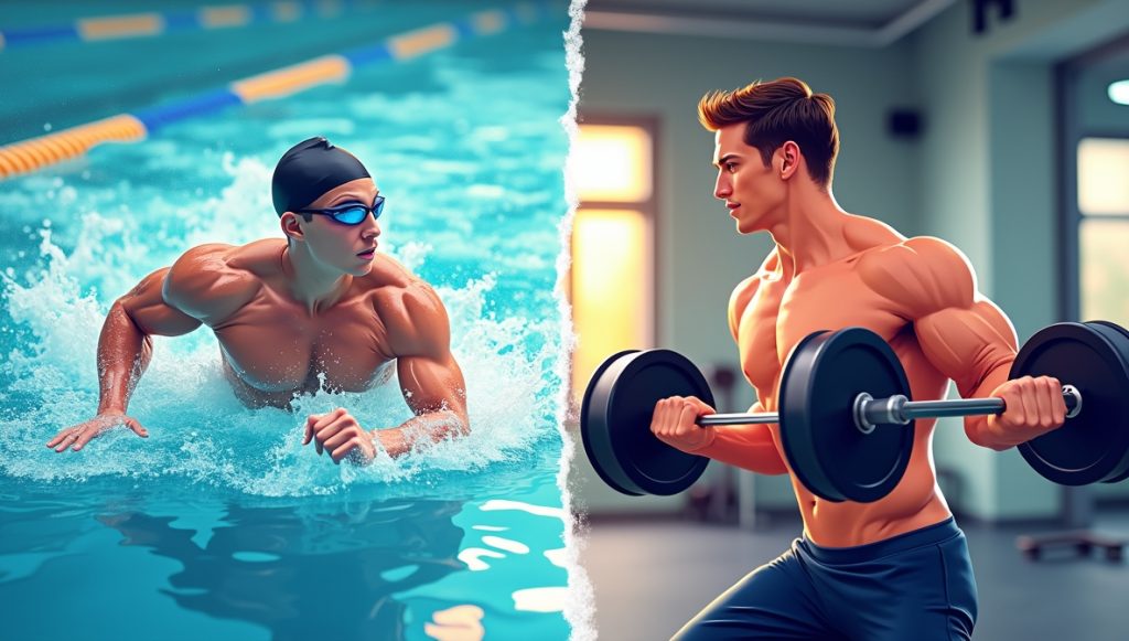 آیا شنا می‌تواند جایگزین ورزش بدنسازی شود؟