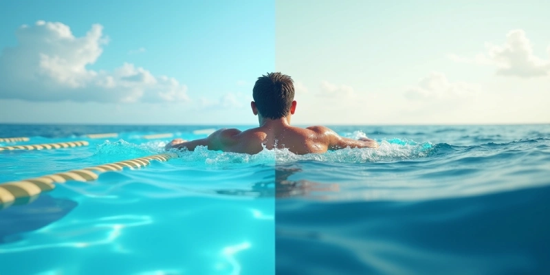 تفاوت یادگیری شنا در استخر و دریا