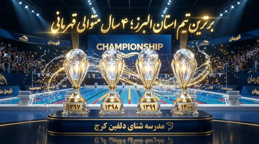عنوان برترین تیم رده‌های سنی استان البرز؛ دلفین کرج چهار سال متوالی
